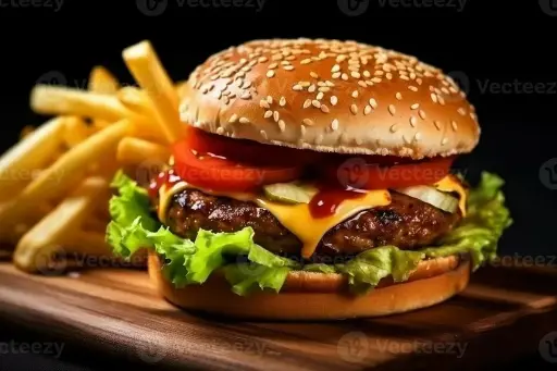 Hamburguesa con papas